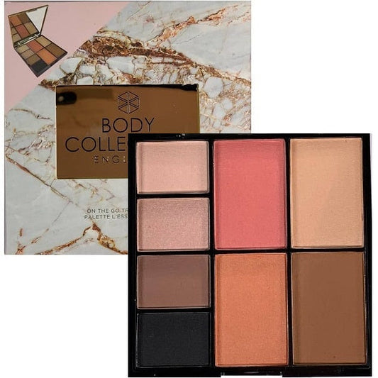 Body Collection On The Go Travel Palette 18713 (eyeshadow, blusher, bronzer, highlighter n face contour all in one)