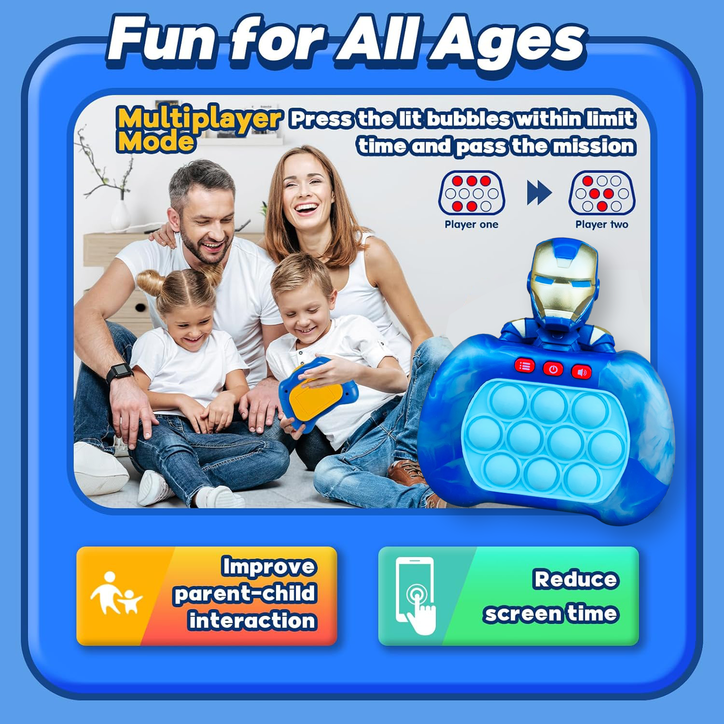 Endless Fun with the New Electric Quick Pop Push Bubble Children Puzzle Game!